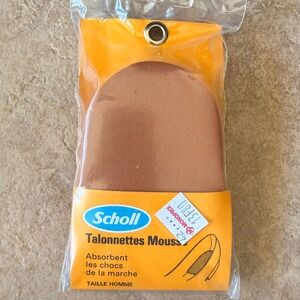 Scholl Talonnettes Mousse Heel Cushions Men's France New Vintage RARE Franc‎